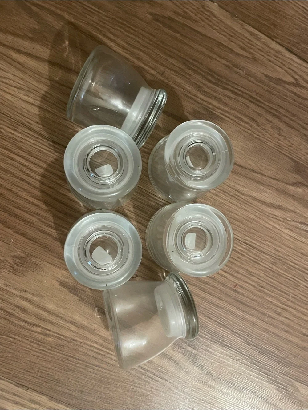 Crate&Barrel Clear Spice Jar with White Label